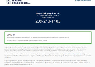 Niagara Fingerprints Inc